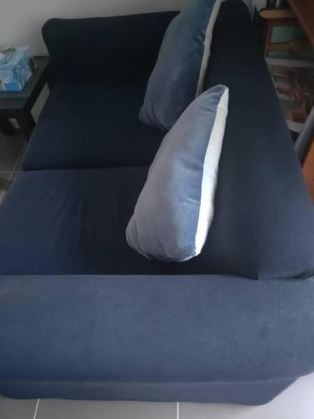 2x Sofa Couch includes 2 Pillows - Both for $80