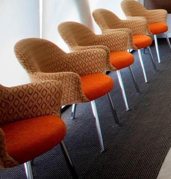 12 x Upholstered Waiting Room Chairs