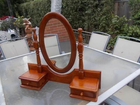 Tallboy Dresser Mantel Mirror Cheval Swivel Mirror Stand Drawers