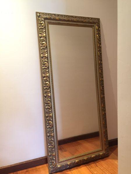 Large tall ornate mirror