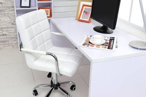 Office Chair Pu Leather Gas Lift Adjusted Height Swivel Function