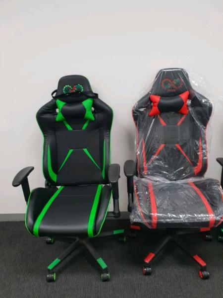 Brand New Bigger and Widder Gaming Chair Black and Green