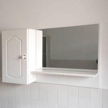 White Mirror wall mounted Vanity Unit