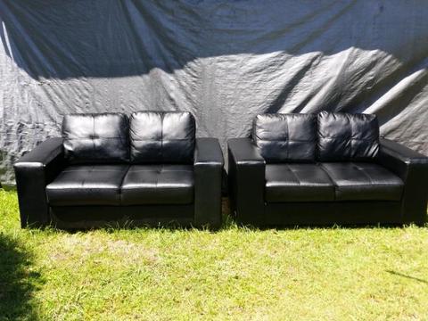 Couch 2 x 2 seater lounge sofa