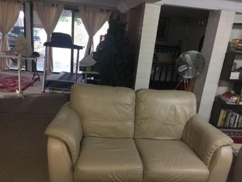 Two seater leather sofa for sale