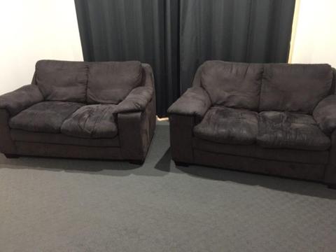 Two double seater couches
