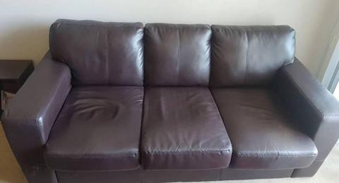 Leather Sofa (Double Bed)