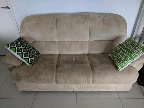 Suade Beige Couch