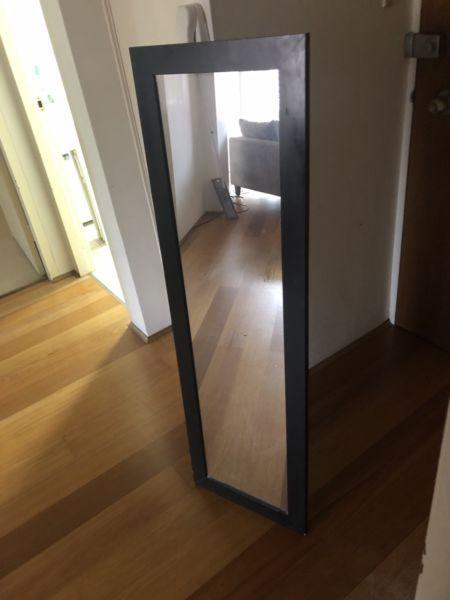 Full length free standing mirror