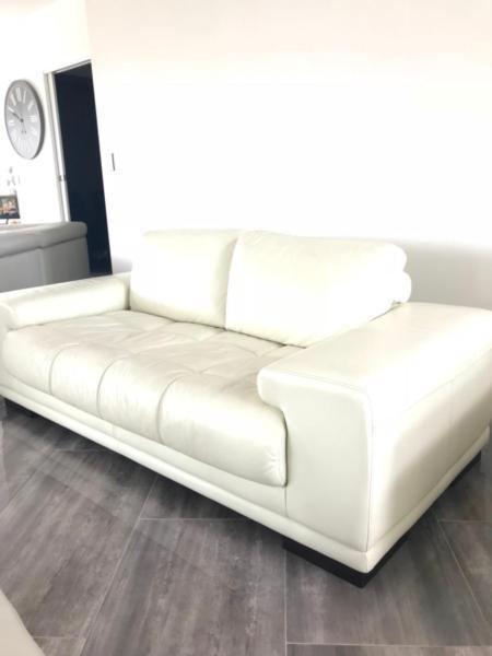 Genuine Italian Leather 3 Piece Sofa/Lounge Set