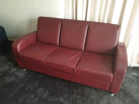 3 seater vinyl couch