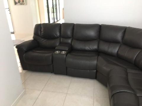 Sold pending payment Leather Corner Lounge suite w 3