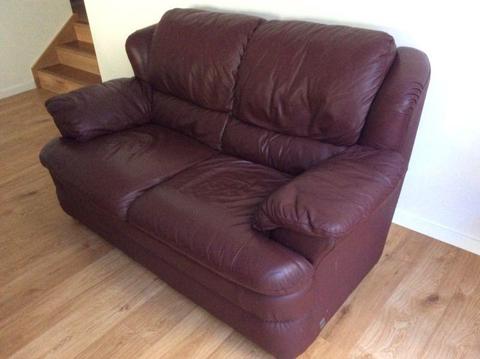 Leather 2 Seat Sofa