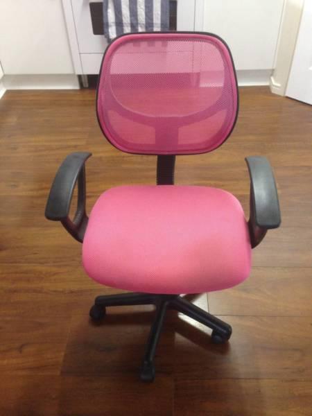 Student Chair with Curved Armrests Pink Colour $25