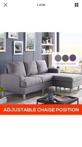 New Grey Chaise lounge
