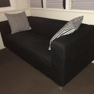Black 2.5 seater sofa IKEA