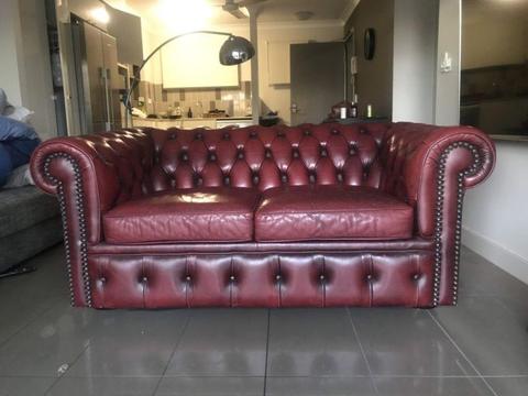 Genuine Moran Chesterfield 2 seat sofa