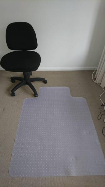 Office chair and mat