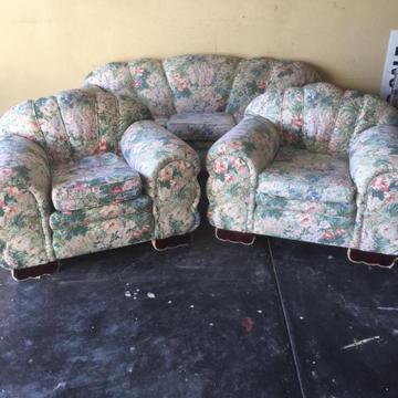 Antique 3 piece Sofa and chairs