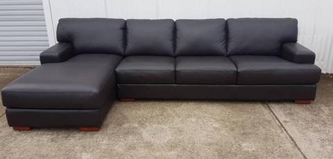 Plush Furniture Factory Second Leather Lounge with Chaise