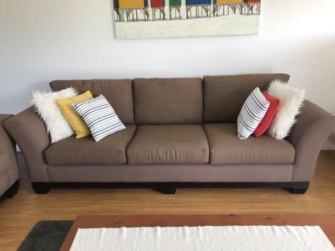 Solid large 2 seater and 3 seater sofa