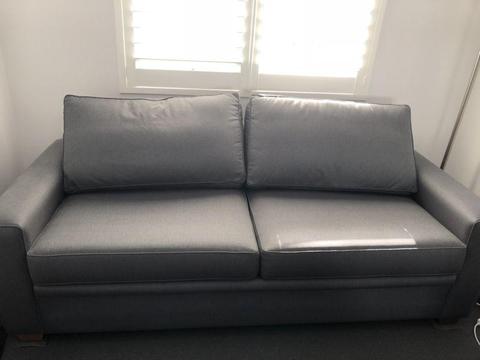 Brand new grey couch and sofa bed