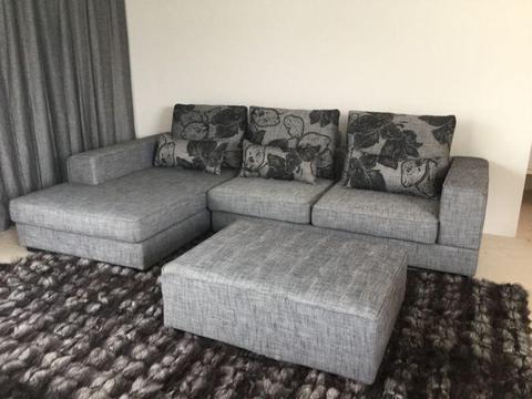 Contemporary ***Brand New***Modular lounge with Chaise & Ottoman!
