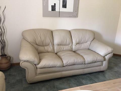 Leather lounge 3 seater