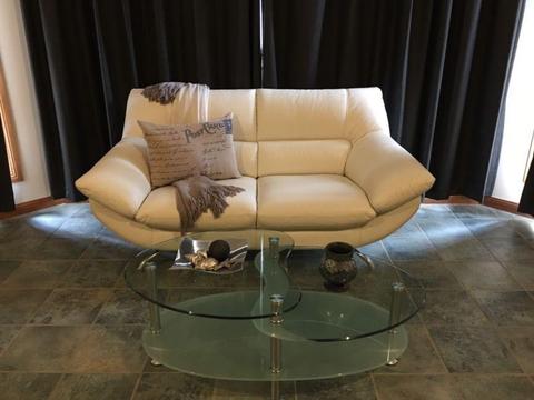 Lounge leather 2 seater