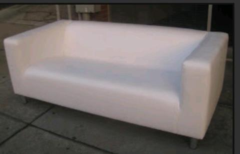 White COVER ONLY KLIPPAN 2 seater cover