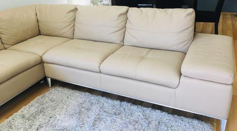 Nicole 4 Seater Beige colour Lounge with Storage