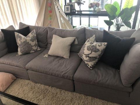 Freedom lounge sofa and ottoman