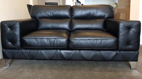 Genuine Leather Sofa - 2 Seater - Perfect Condition