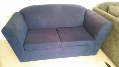 Dark blue 2 seater couch