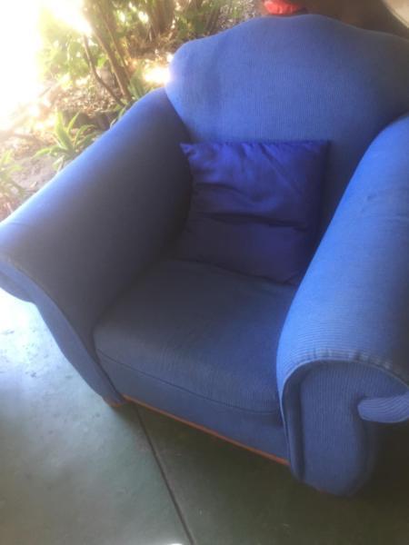 Blue couches