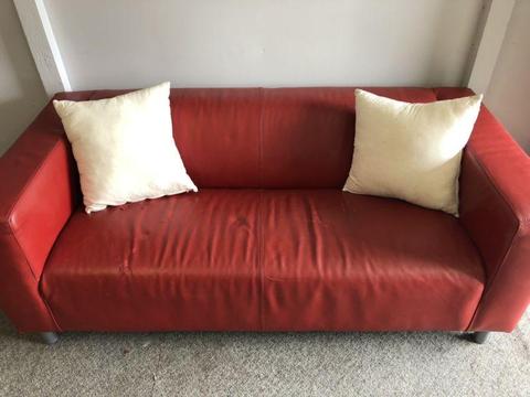 Red Leather Lounge