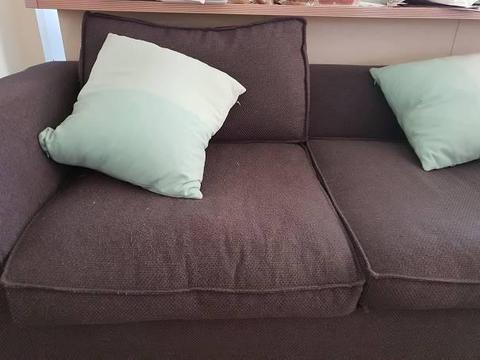 Freedom Grey woven Fabric 2.5 seater couches x 2