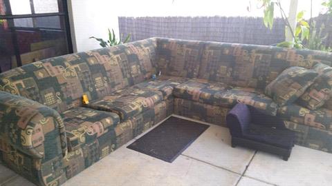 Corner lounge, good condition, $50