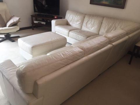 Leather couch must sell new price $400