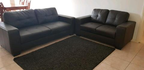 1 x 3 seater couch 1x 2 seater couch 1 x ottomon