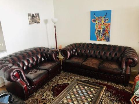 Chesterfield lounge 2 seater and 3 seater
