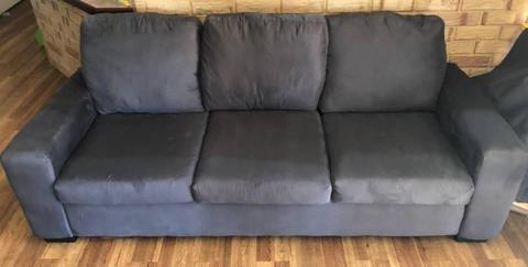 Grey 3 Seater Micro Fiber Sofa