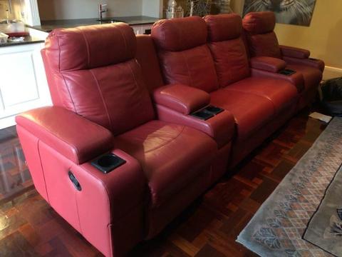 Leather cinema lounge