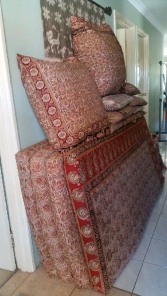 Batik couch cushion set