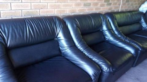 soft lather sofa set