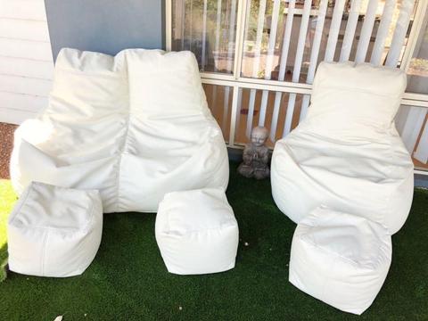 Smooth Faux Lether Bean bags ( second hand)