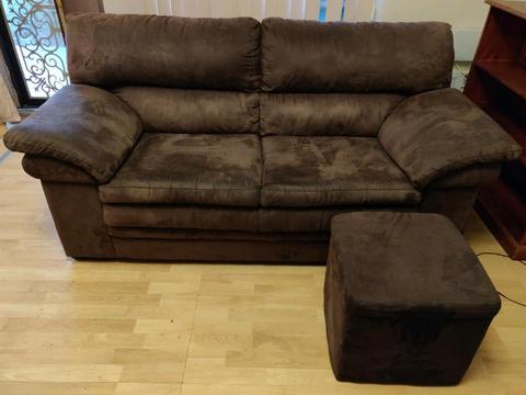 Couch brown suede