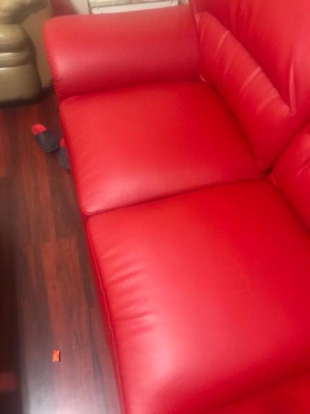 2.5 seater new like red color sofa free delivery