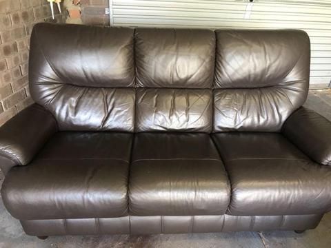3 Seat Leather Couch TOP CONDITION
