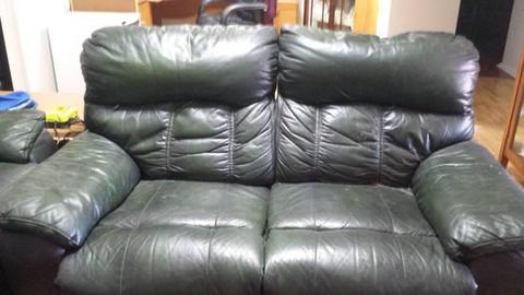 Two Leather Reclining Lounges